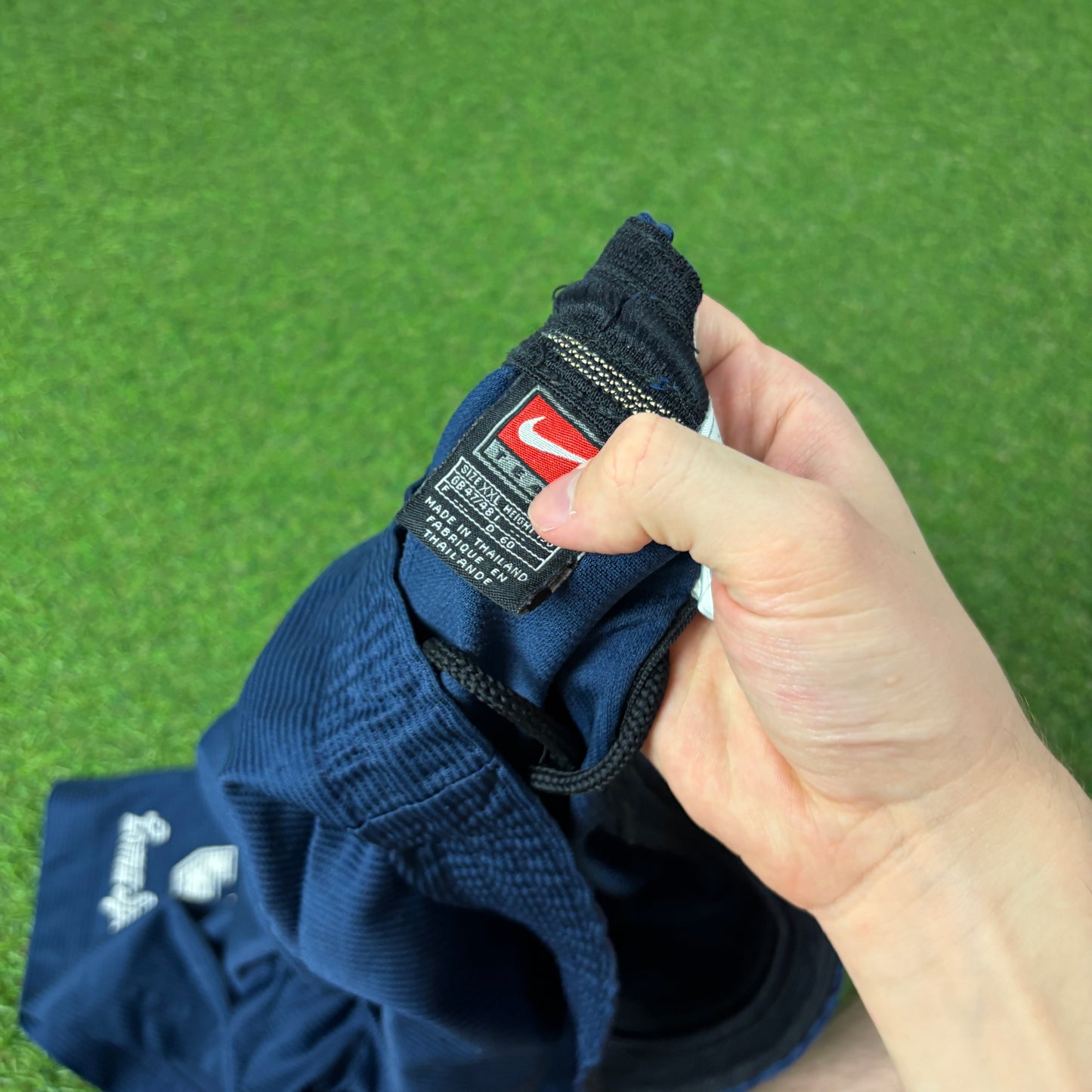 00s Nike Football Shorts Blue XXL