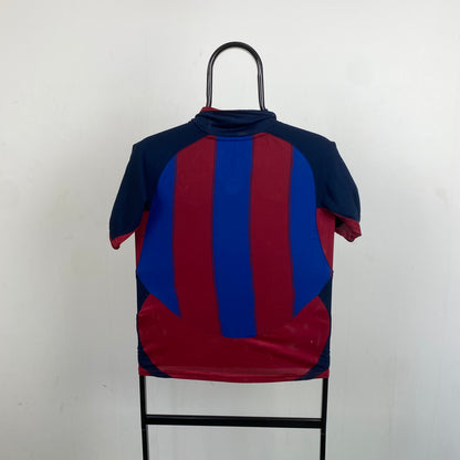 90s Nike Barcelona Football Shirt T-Shirt Red XS