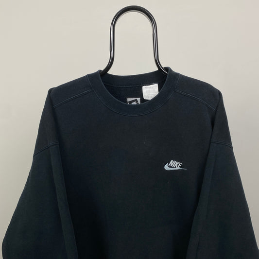 90s Nike Heavyweight Sweatshirt Black XL