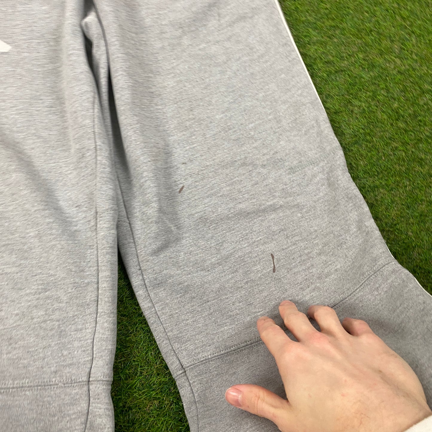 00s Nike Air Max Wide Leg Cotton Joggers Grey Medium