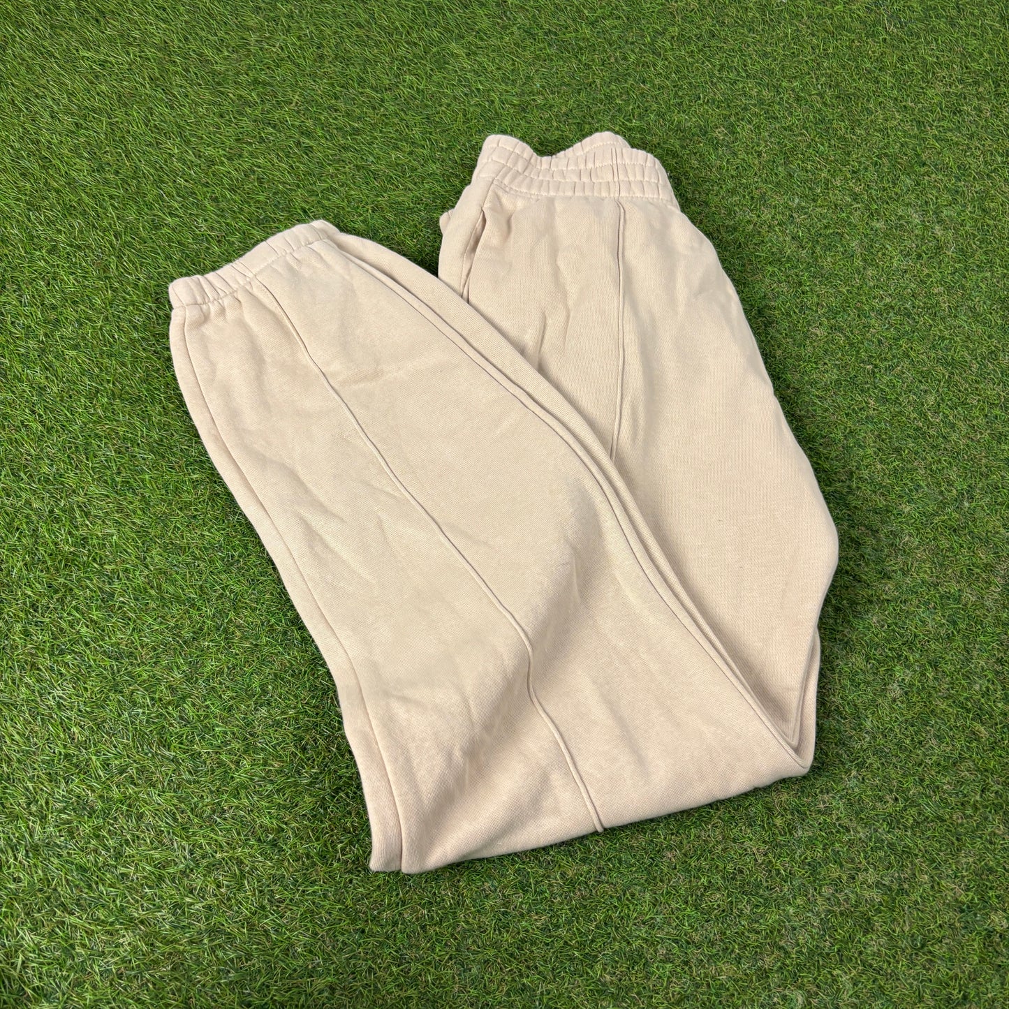00s Nike Wide Leg Cotton Joggers Brown XS