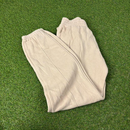 00s Nike Wide Leg Cotton Joggers Brown XS