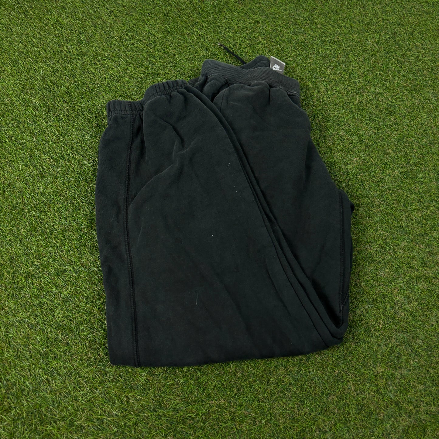 00s Nike Wide Leg Cotton Joggers Black XS