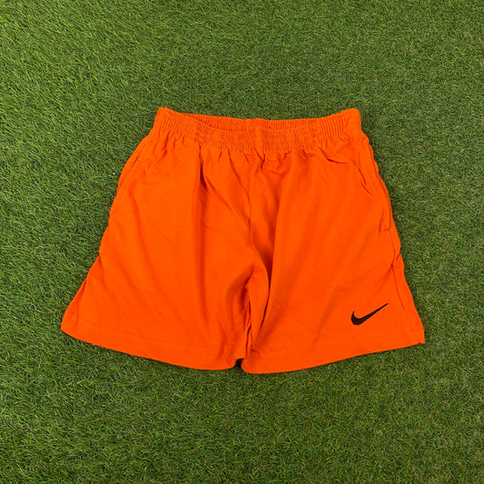 90s Nike Cotton Shorts Orange Small