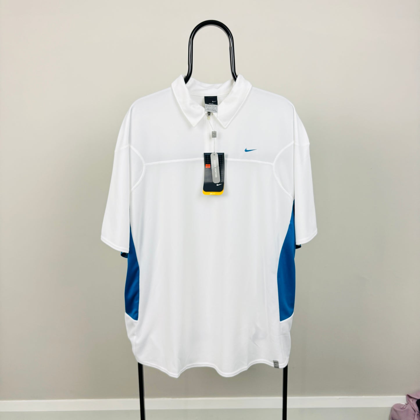 00s Nike Vented Tennis T-Shirt White XXL