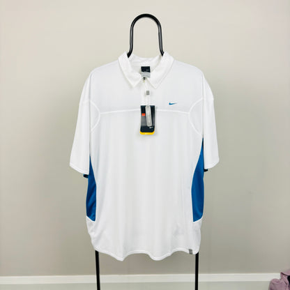 00s Nike Vented Tennis T-Shirt White XXL