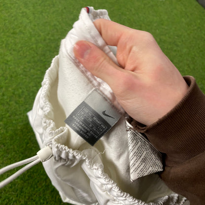 00s Nike 3/4 Length Piping Long Shorts White XL