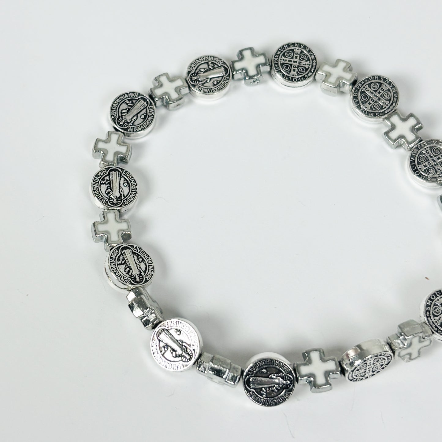Vintage Jesus Bracelet Silver