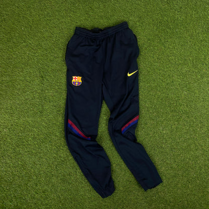 00s Nike Barcelona Windbreaker Jacket + Joggers Set Blue Small