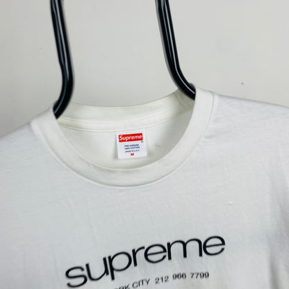 Retro Supreme T-Shirt White Medium