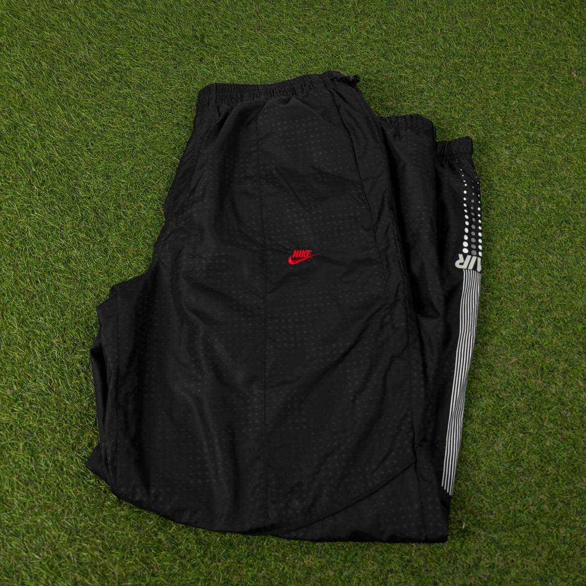 00s Nike Air Piping Joggers Black Large