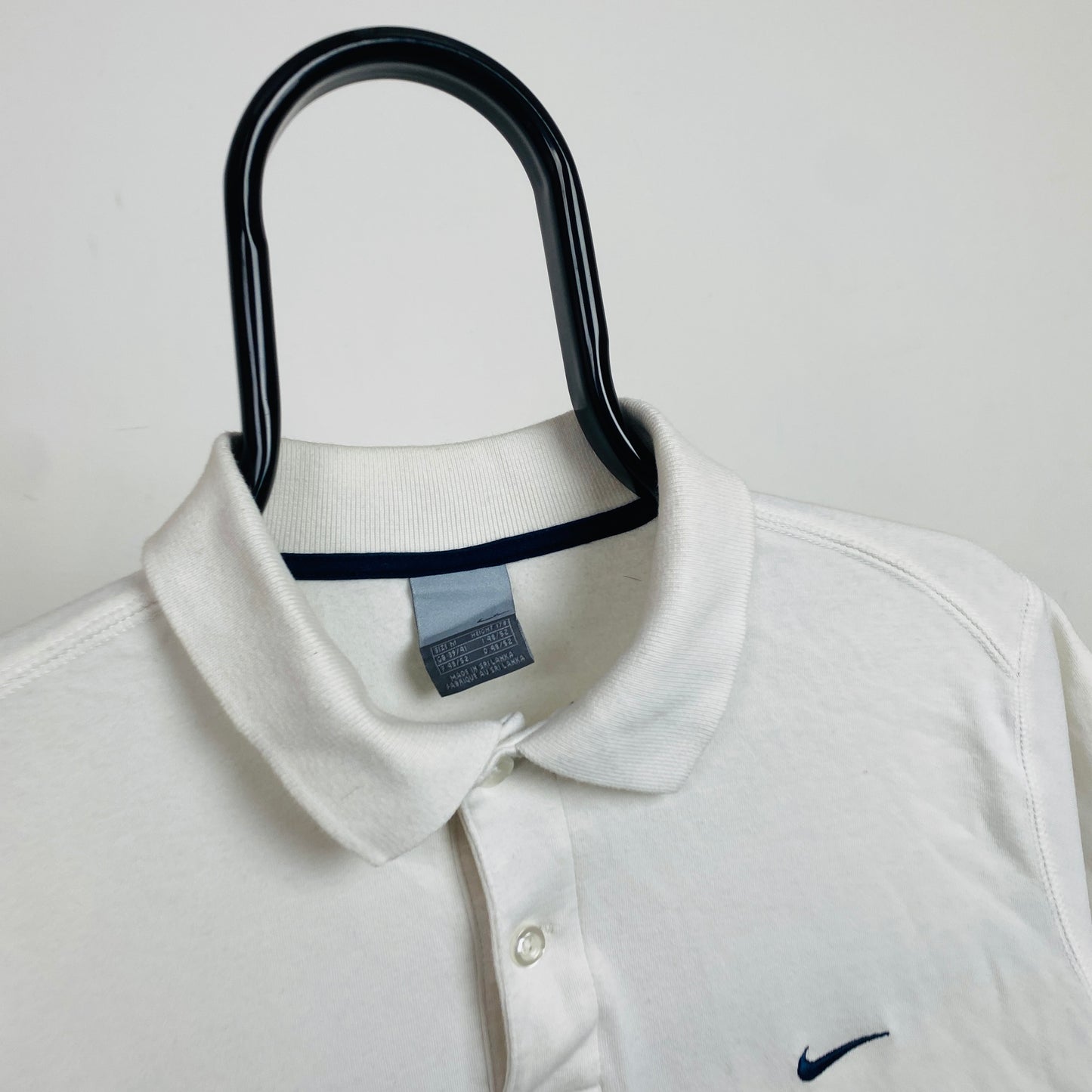 00s Nike Polo Shirt T-Shirt White Medium