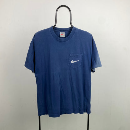 90s Nike Pocket T-Shirt Blue Large