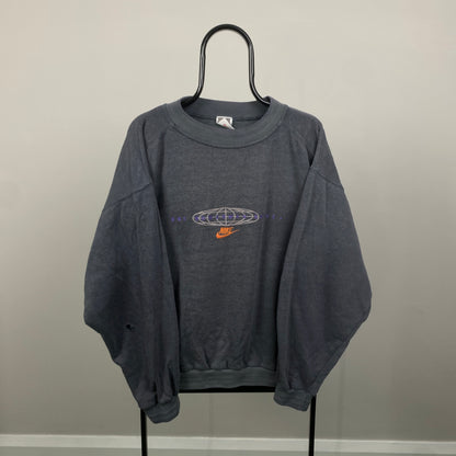 90s Nike Sweatshirt Grey Large