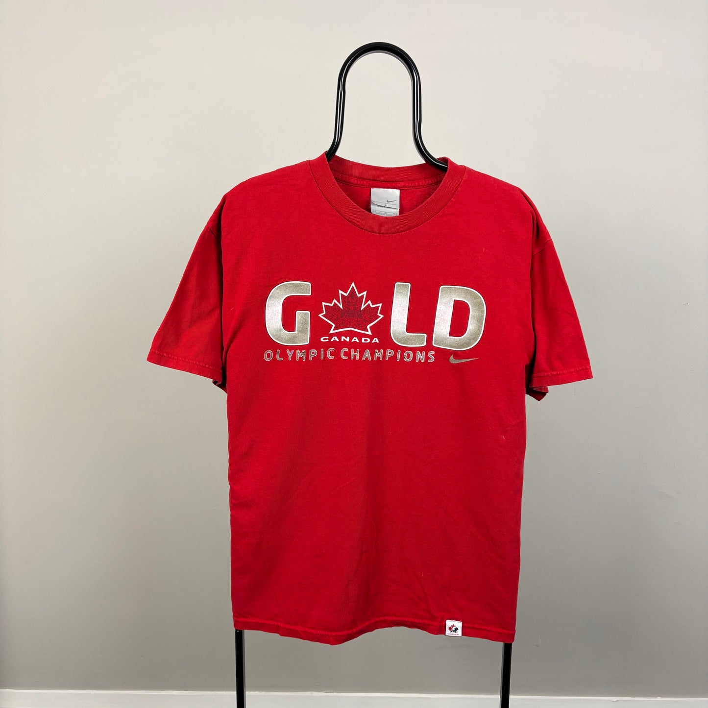 00s Nike Canada Ice Hockey T-Shirt Red Large
