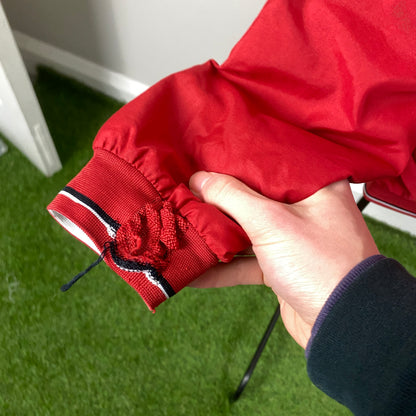 00s Nike Reversible Fleece Coat Jacket Red Large