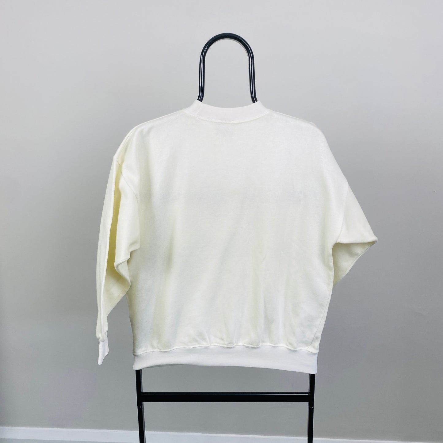 90s Acorn Duck Sweatshirt Cream Brown Small