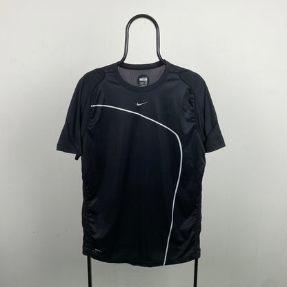 00s Nike Piping Football Shirt T-Shirt Black Large