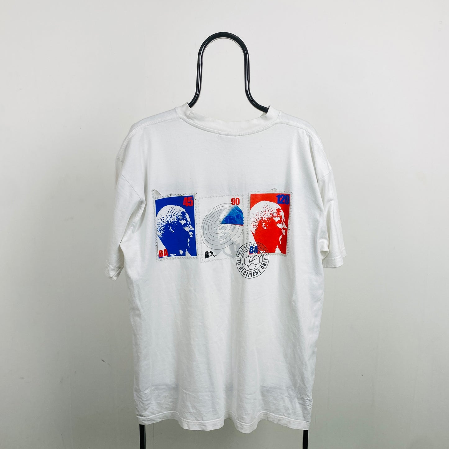 90s Nike France Amadou Ba Stamp T-Shirt White Large