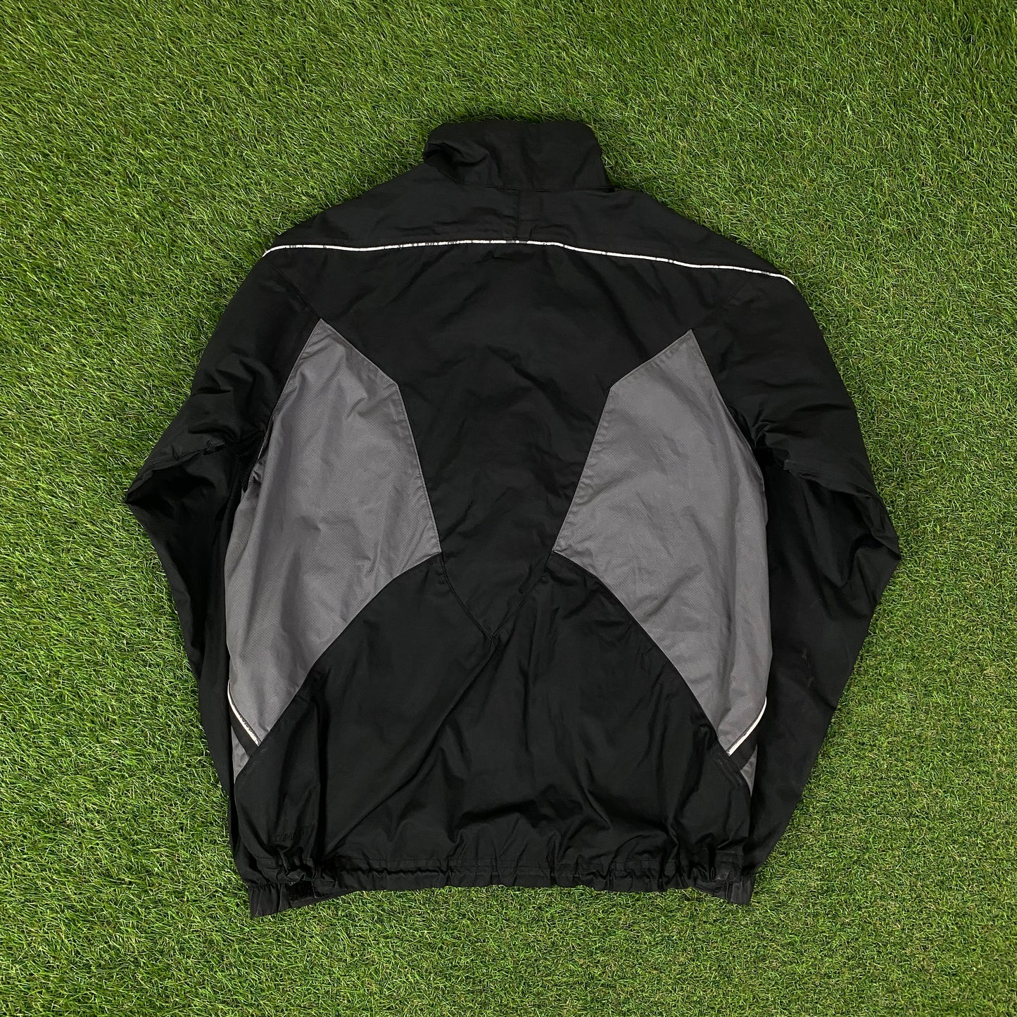 00s Nike Clima-Fit Windbreaker Jacket + Joggers Set Black Small