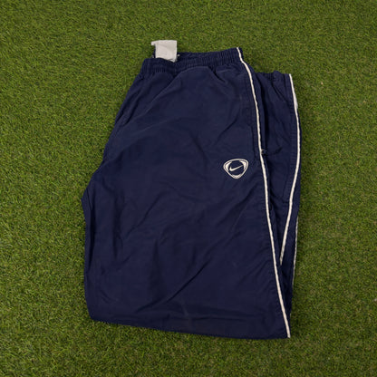00s Nike Piping Joggers Blue Large