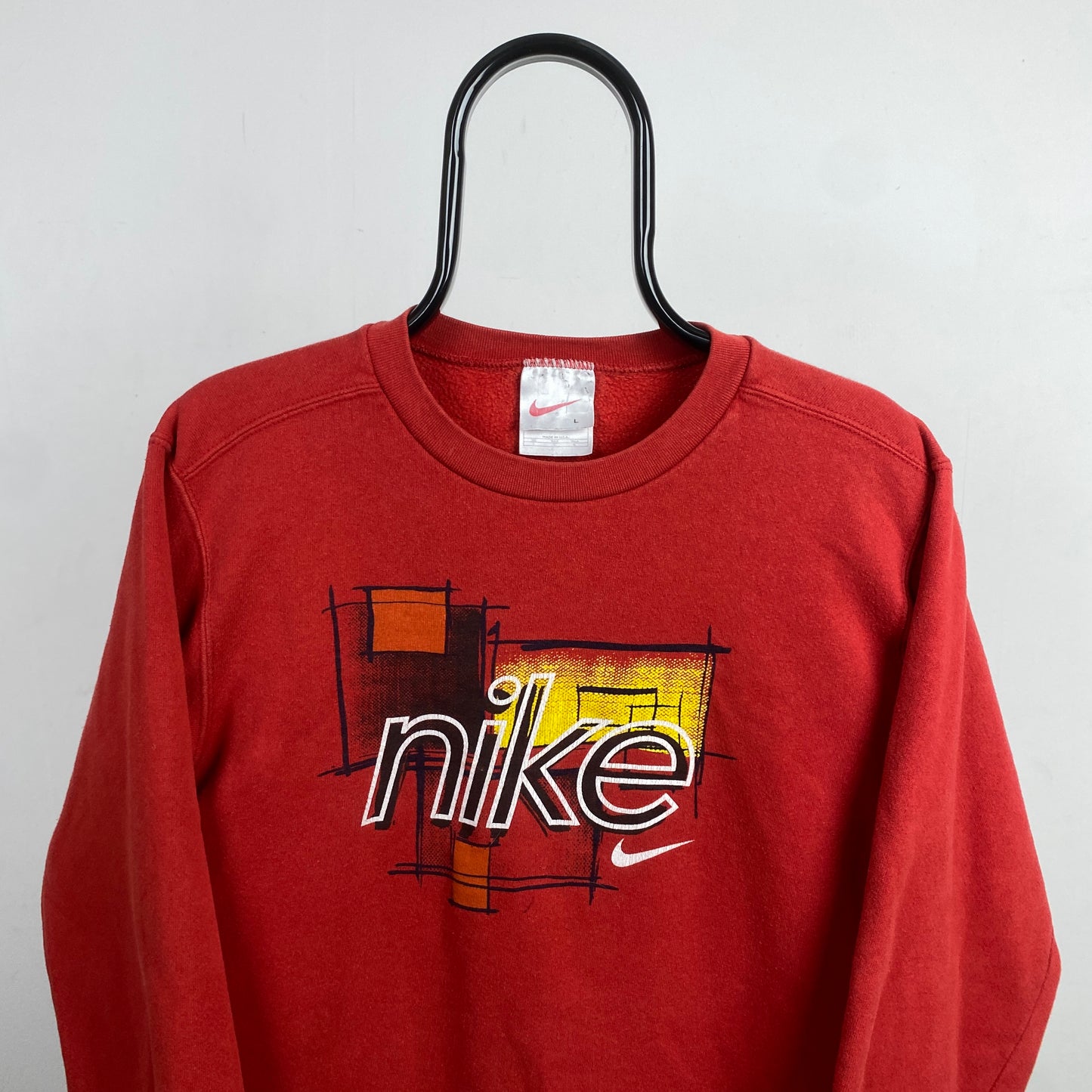 90s Nike Sweatshirt Red Womens Large