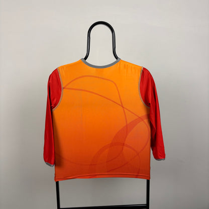 00s Nike Y2K Stretchy T-Shirt Orange Women’s Small