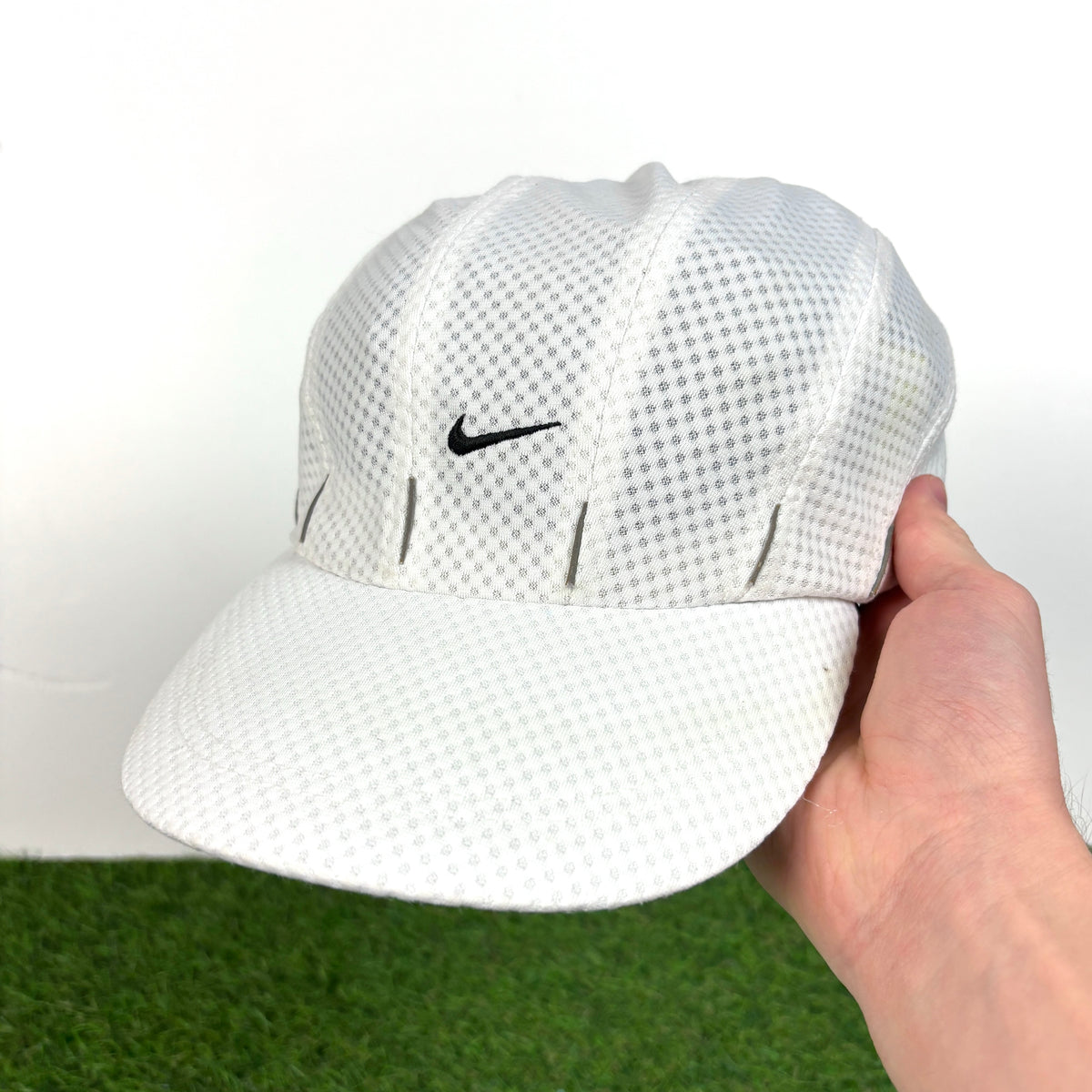 00s Nike Reflective 7 Panel Hat White
