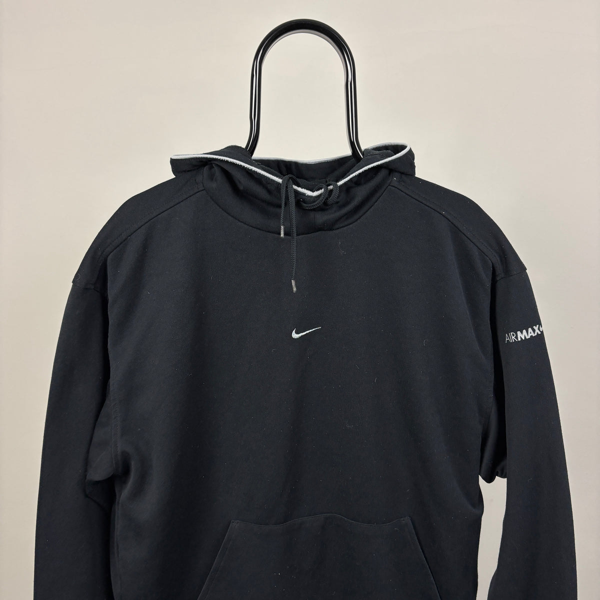 00s Nike Air Max Centre Swoosh Hoodie Black Medium