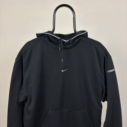 00s Nike Air Max Centre Swoosh Hoodie Black Medium