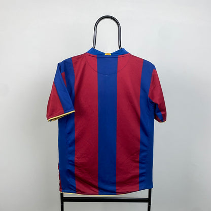 90s Nike Barcelona Football Shirt T-Shirt Red Small
