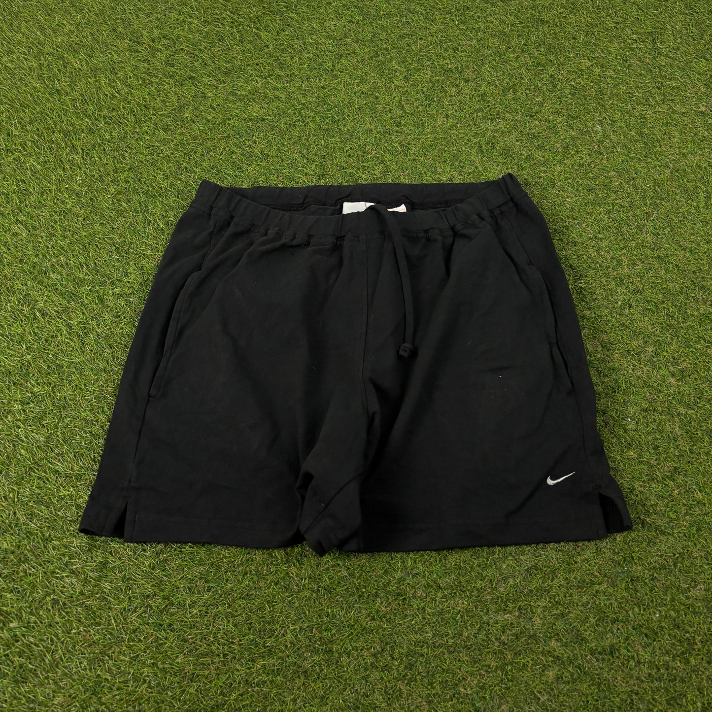 00s Nike Cotton Stretchy Shorts Black Large