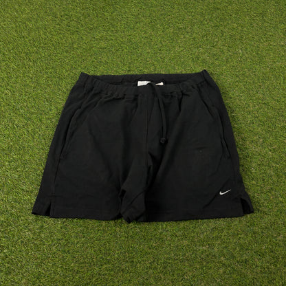 00s Nike Cotton Stretchy Shorts Black Large