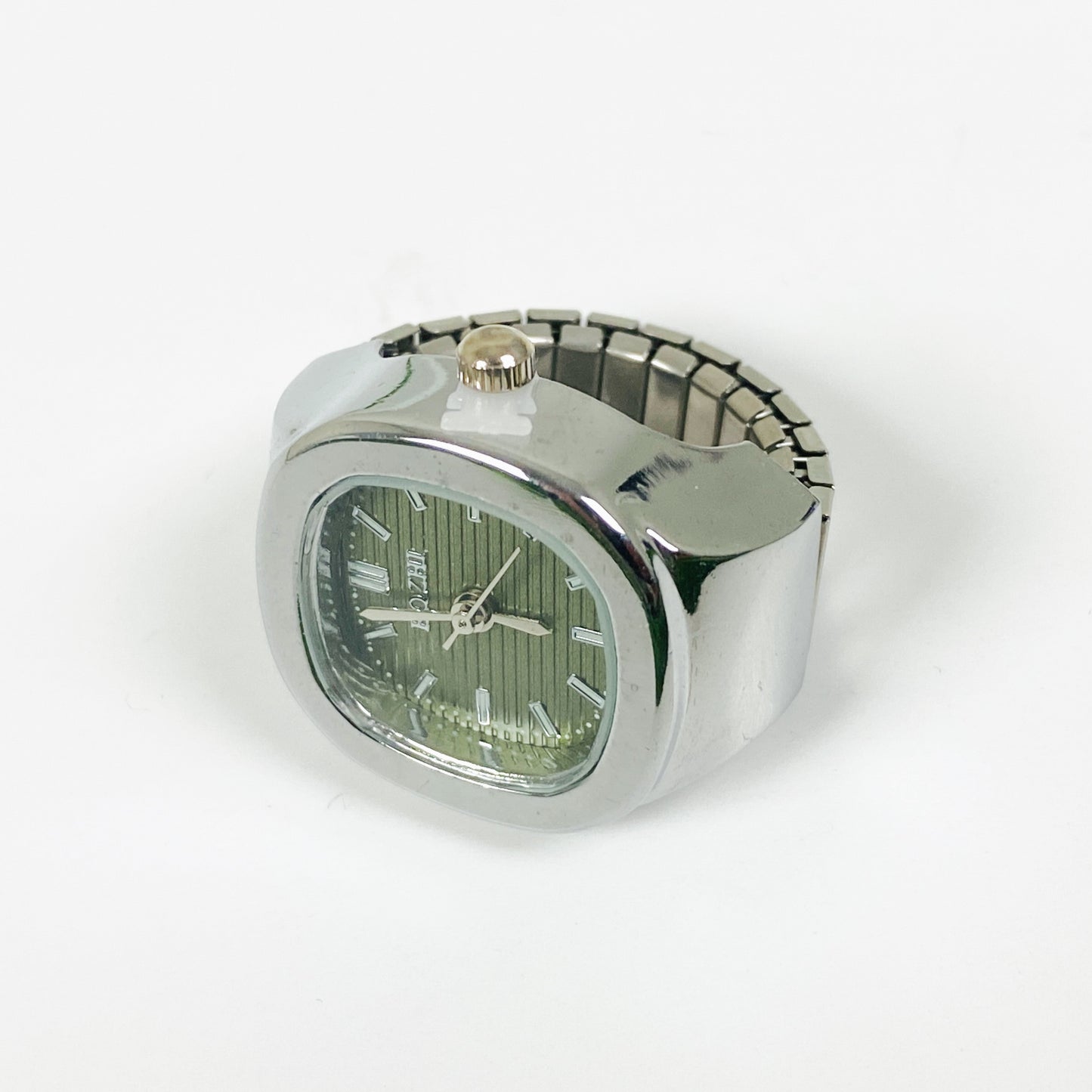 Vintage Watch Ring Olive