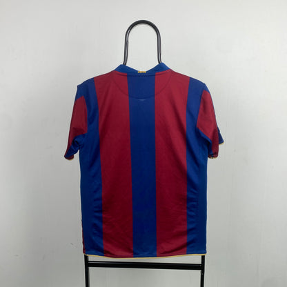 00s Nike Nike Barcelona Football Shirt T-Shirt Red Small