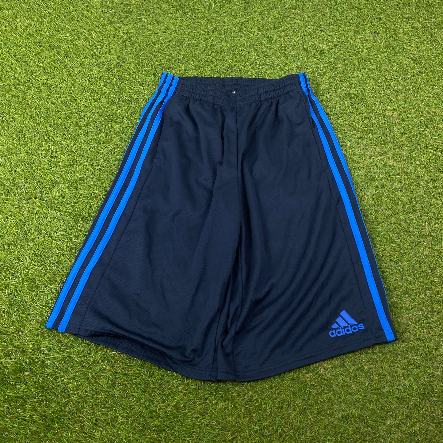 00s Adidas Basketball Shorts Blue Small