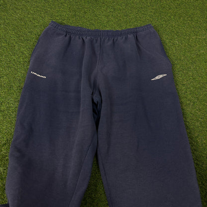 00s Umbro Wide Leg Joggers Blue XXL