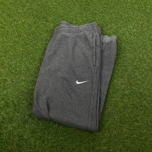 00s Nike Wide Leg Cotton Joggers Grey XL