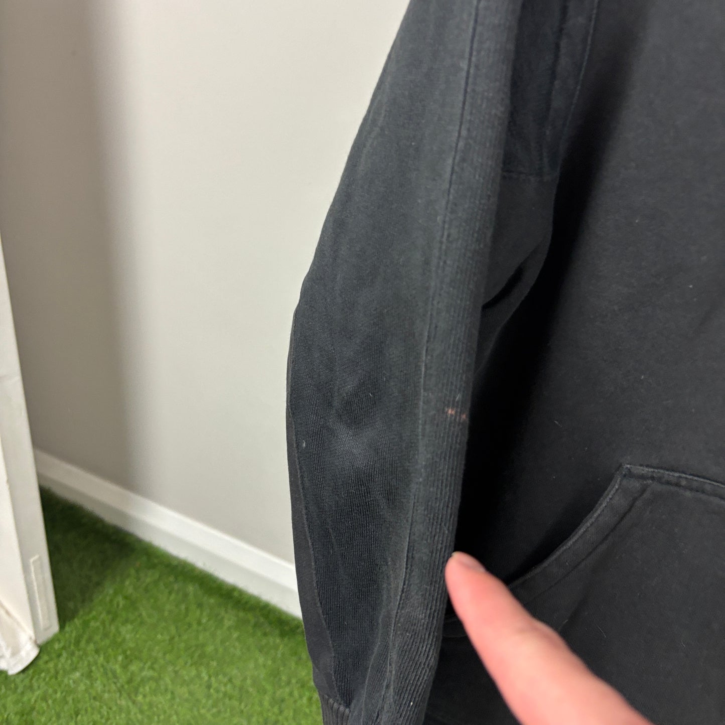 90s Nike Zip Hoodie Black Small