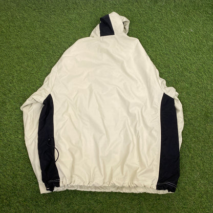 90s Nike Windbreaker Jacket + Joggers Set Brown Small