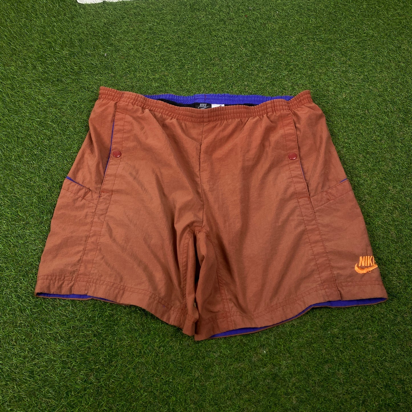 90s Nike ACG Multi Pocket Shorts Brown Medium