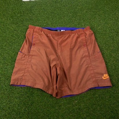 90s Nike ACG Multi Pocket Shorts Brown Medium