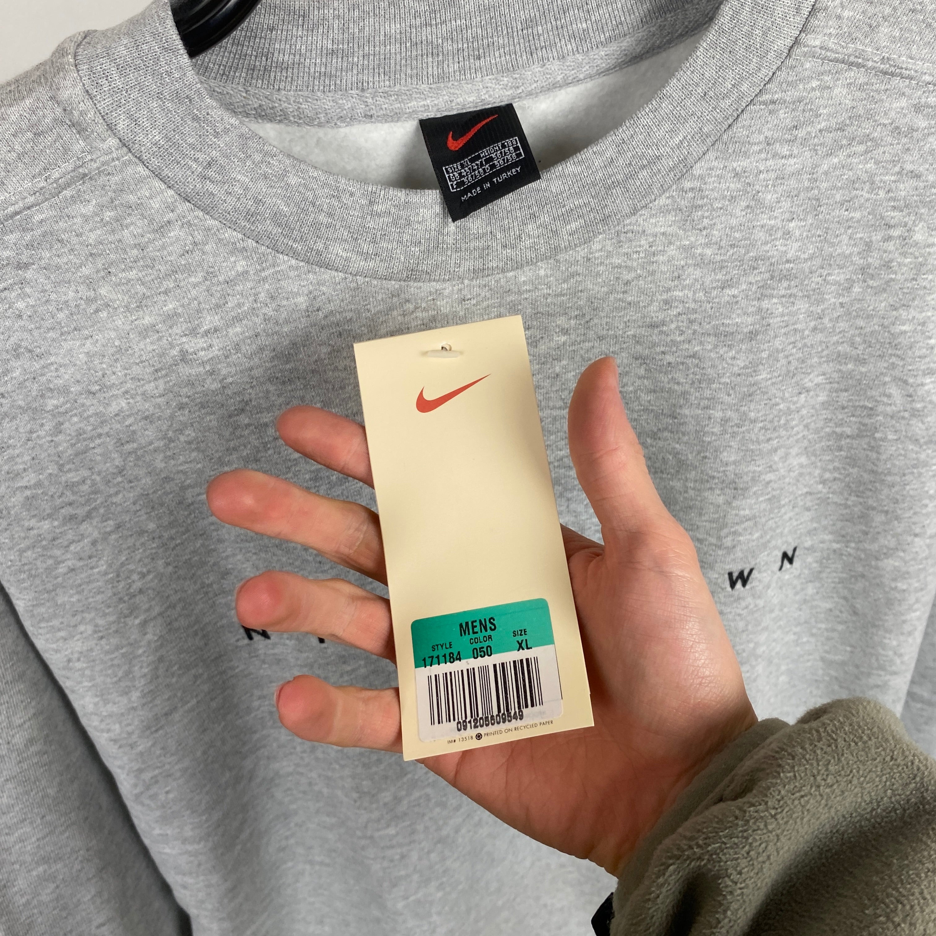 90s Nike Town Berlin Sweatshirt Grey XL