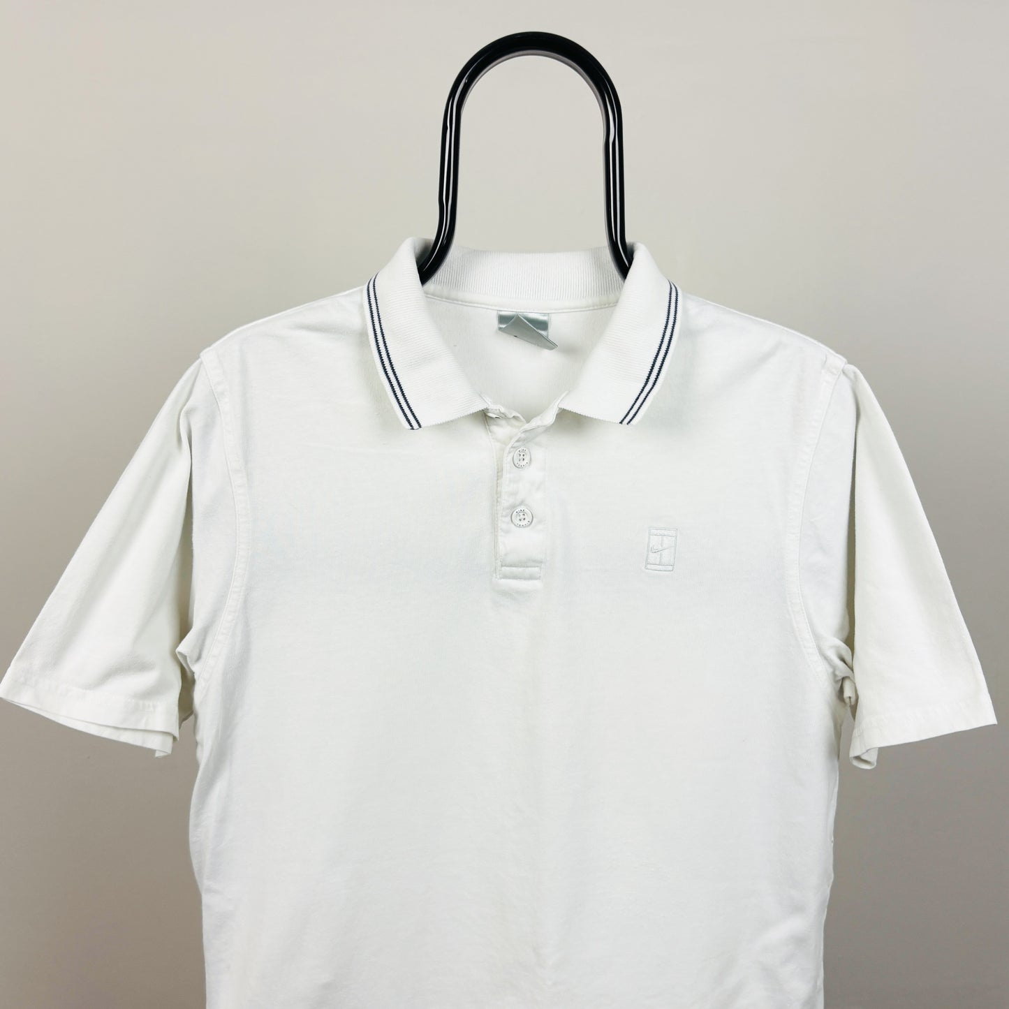 00s Nike Court Polo Shirt T-Shirt White Women’s Large
