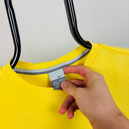 00s Nike T-Shirt Yellow Small