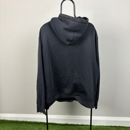 00s Nike Heavyweight Hoodie Black XXL