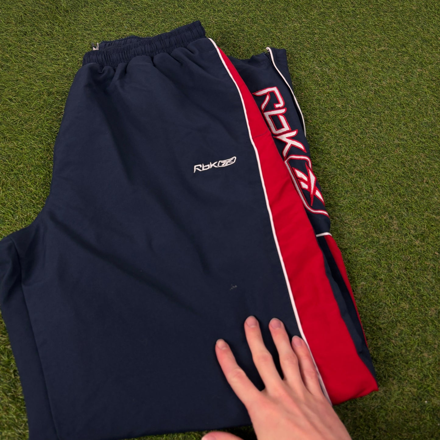 00s Reebok Piping Joggers Blue XL