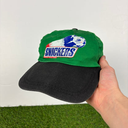 90s Snickers Football Snap Hat Green