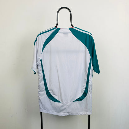 Retro 90s Liverpool FAN Style Football Shirt T-Shirt White XL