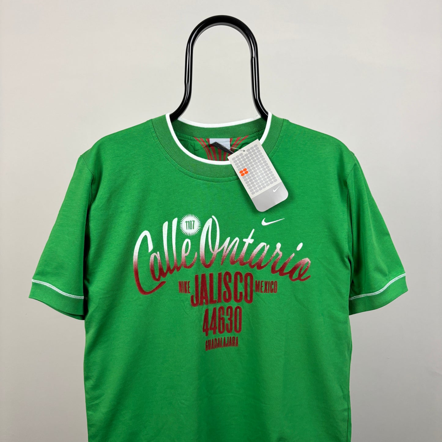 00s Nike Mexico Football T-Shirt Green Medium